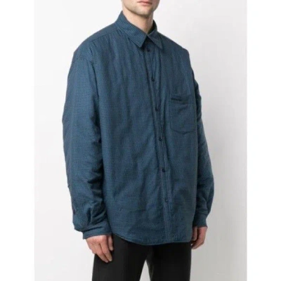 Pre-owned Balenciaga Padded Overshirt Jacket In Blue