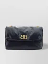 Balenciaga Monaco Crinkled-leather Shoulder Bag