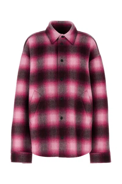 Balenciaga Multicolor Padded Shirt Check Flannel