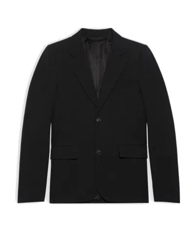 Balenciaga Padded Shoulder Blazer In Black