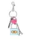 Balenciaga Padlock Metal Keyring In Multi