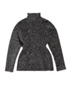 Balenciaga Paillette Engineered Hourglass Top In Silver