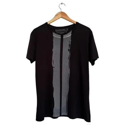 Pre-owned Balenciaga Paint Splash Tee Ss12 In Black