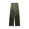 Balenciaga Crocodile Print Elastic Waistband Trousers