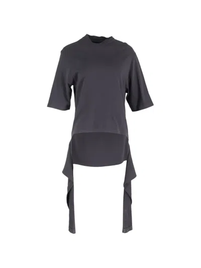 Pre-owned Balenciaga Paneled Drapes T-shirt In Gray