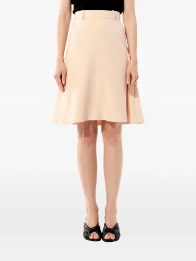Balenciaga Panelled Midi Skirt In Brown