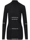 Balenciaga Panelled Mini Dress In Black