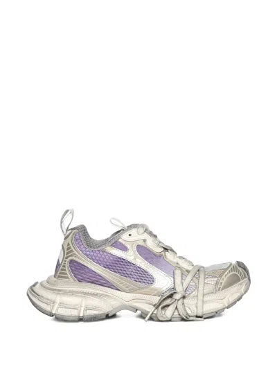 Balenciaga Liliac Off White 3xl Textile Sneakers In Multi
