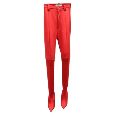 Pre-owned Balenciaga Pantaleggings In Red Triacetate
