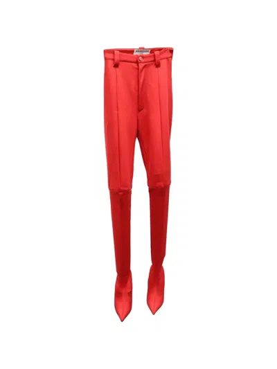 Pre-owned Balenciaga Pantaleggings In Red