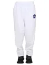 Balenciaga Women Pantalone Jogger Con Patch In White