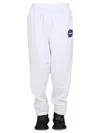 Balenciaga Women Pantalone Jogger Con Patch In White