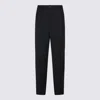 Balenciaga Black Pants With Belt Loops In Wool Blend Man In Black