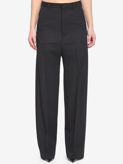 Balenciaga Tailored Wool Trousers In White