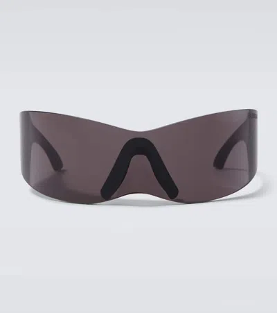 Balenciaga Panther Mask Sunglasses In Grey