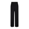 Balenciaga Black Pants With Belt Loops In Wool Blend Man In Black
