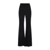 Balenciaga Black Pants With Belt Loops And Flared Leg In Viscose Woman In Black