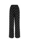 Balenciaga Logo-print Poplin Palazzo Pants In Black