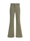 Balenciaga Flare Pants In Green