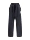 Balenciaga Men Wide-leg Sweatpants In Black