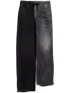 Balenciaga Fifty-fifty Jeans In Black