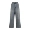 Balenciaga Wide-leg Jeans In Blue