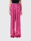 Balenciaga Silk Satin Pyjama Pants With Vibrant Pattern