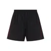 Balenciaga Black Technical Fabric Short With Logo In Black