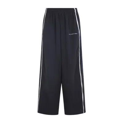 Balenciaga Paneled Track Pants In Black