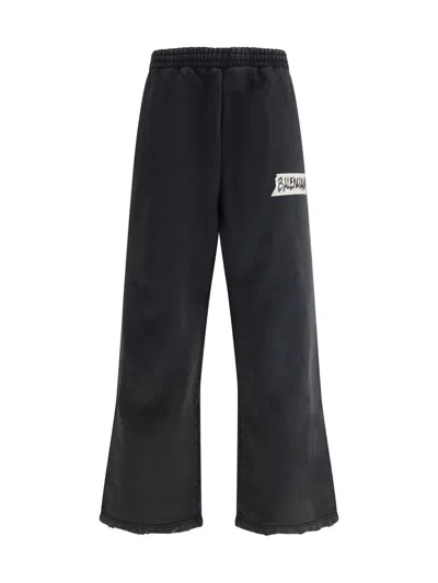 Balenciaga Masking Tape Baggy Trousers In Black