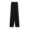 Balenciaga Ironed Pleats Twill Wide-leg Pant In Black