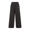 Balenciaga Straight-leg Logo-embroidered Cotton-jersey Sweatpants In Black