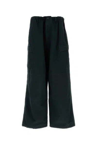 Balenciaga Men Navy Blue Cotton Cargo Pant