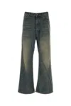 Balenciaga Wide-leg Jeans With Belt Loops And Pockets In Blue