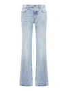 Balenciaga Flared Leg Jeans In Blue