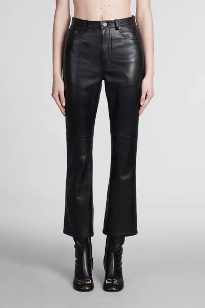 Balenciaga Pants In Black Leather