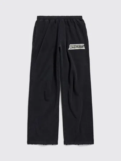 Balenciaga Pants Men  In Black