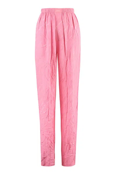 Balenciaga Pyjama Pant In Rose-pink