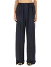 Balenciaga Stencil Logo-print Satin Trousers
