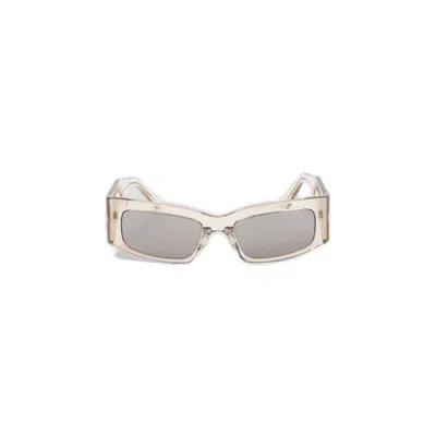 Balenciaga Paper Rectangle Frame Sunglasses In Grey