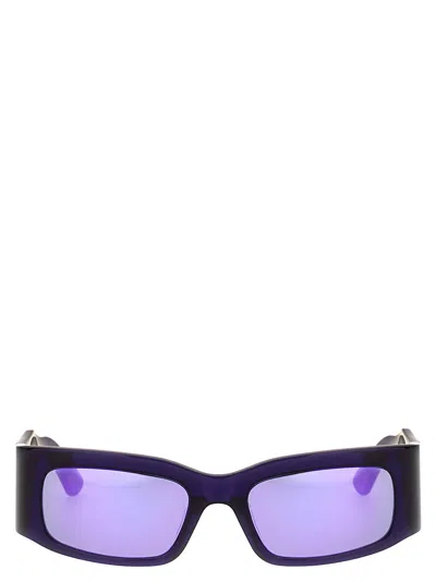 Balenciaga Purple Paper Sunglasses In Blue