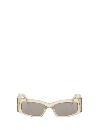 Balenciaga Paper Sunglasses In Transp Almond/silver