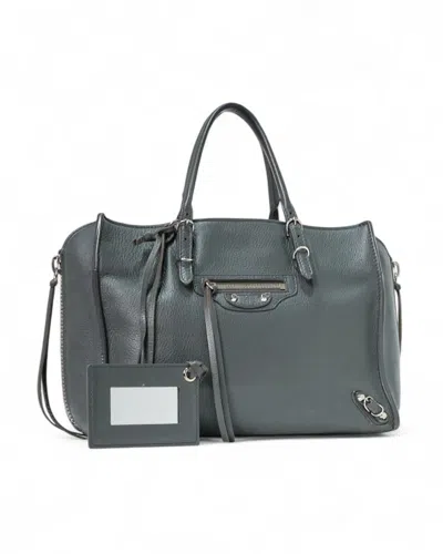 Balenciaga Papier A6 Small Handbag - Grey In Gray