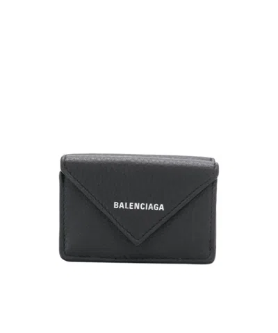 Balenciaga Papier Mini Wallet In Black
