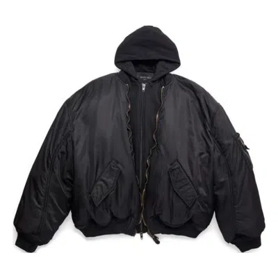 Balenciaga Paris All In Bomber Jacket 'black'