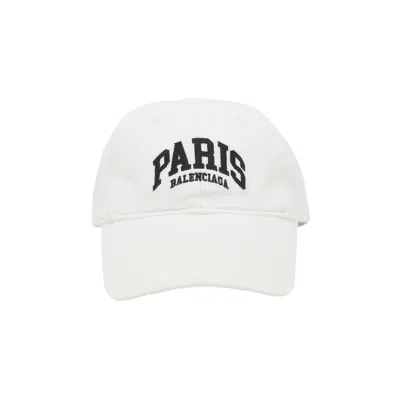 Pre-owned Balenciaga Paris Cap 'white/black' | Men's Size S