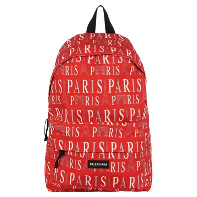 Pre-owned Balenciaga Paris Explorer Backpack 'red/white' | Men's Size Onesize