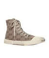 Balenciaga Paris High Top Sneakers In Brown