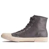 Balenciaga Paris High Top Sneakers 'brown Leather And White Rubber' In Multi