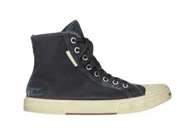 Pre-owned Balenciaga Paris High Top (women's) Sneakers In Black/white